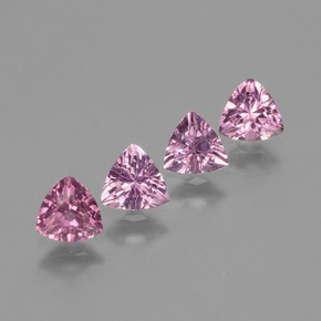 1,94 ct natürliche rosafarbener Rhodolith-Edelsteine, Trillion, VS
