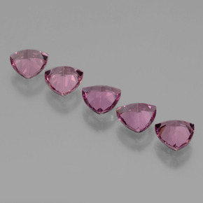 2.69 ct natürliche Rosaig-rose Rhodolith-Granat-Edelsteine, Trillion, VS