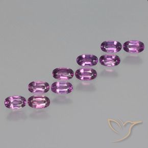 2.94 ct natürliche Rosaig-lila Rhodolith-Granat-Edelsteine, Oval, VS