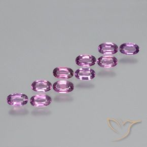 2.55 ct natürliche Intensives Lila Rhodolith-Granat-Edelsteine, Oval, VS