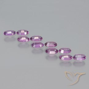 2.55 ct natürliche Intensives Lila Rhodolith-Granat-Edelsteine, Oval, VS