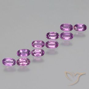 2.74 ct natürliche Mittelviolett Rhodolith-Granat-Edelsteine, Oval, VS