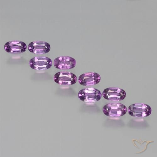 3.12ctw Natürlicher violett-lila Rhodolith-Granat, Oval, VS