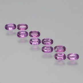 2.77 ct natürliche Intensives Lila Rhodolith-Granat-Edelsteine, Oval Schliff, VS