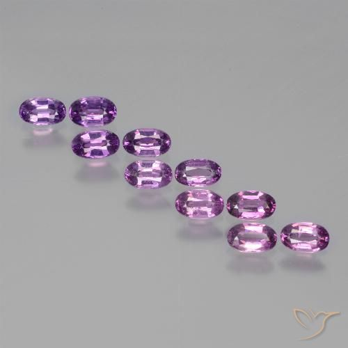 2.73ctw Natürlicher violett-lila Rhodolith-Granat, Oval, VS