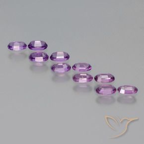 2.73 ct natürliche violett-lila Rhodolith-Granat-Edelsteine, Oval, VS