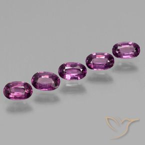 2.15 ct natürliche tieflila Rhodolith-Granat-Edelsteine, Oval, VS
