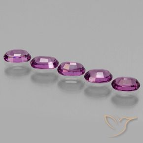 2.15 ct natürliche tieflila Rhodolith-Granat-Edelsteine, Oval, VS