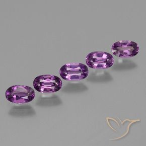 2.09 ct natürliche tieflila Rhodolith-Granat-Edelsteine, Oval, VS