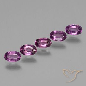 1.85 ct natürliche tieflila Rhodolith-Granat-Edelsteine, Oval, VS