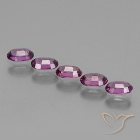 1.85 ct natürliche tieflila Rhodolith-Granat-Edelsteine, Oval, VS