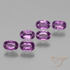 2.51 ct natürliche Rosaig-lila Rhodolith-Granat-Edelsteine, Oval, VS