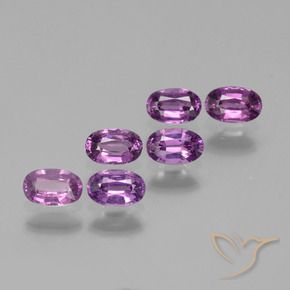 2.42 ct natürliche Mittelviolett Rhodolith-Granat-Edelsteine, Oval, VS