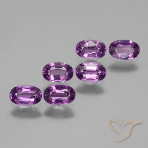 2.30 ct natürliche Rosaig-lila Rhodolith-Granat-Edelsteine, Oval, VS