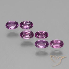 1.97 ct natürliche Dunkellila Mauve Rhodolith-Granat-Edelsteine, Oval, VS
