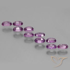 2.66 ct natürliche tieflila Rhodolith-Granat-Edelsteine, Oval, VS