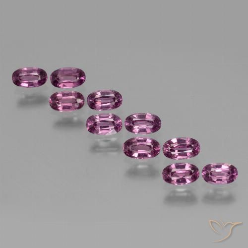 3.24ctw Natürlicher tieflila Rhodolith-Granat, Oval, VS