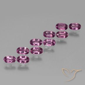 3.24 ct natürliche tieflila Rhodolith-Granat-Edelsteine, Oval, VS