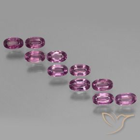 3.34 ct natürliche tieflila Rhodolith-Granat-Edelsteine, Oval, VS