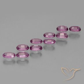 3.34 ct natürliche tieflila Rhodolith-Granat-Edelsteine, Oval, VS