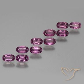 3.18 ct natürliche Mittelviolett Rhodolith-Granat-Edelsteine, Oval, VS