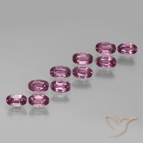 3.33 ct natürliche Mittelviolett Rhodolith-Granat-Edelsteine, Oval, VS