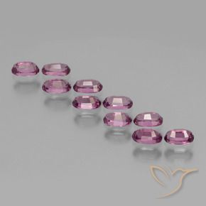 3.33 ct natürliche Mittelviolett Rhodolith-Granat-Edelsteine, Oval, VS
