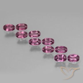3.60 ct natürliche tieflila Rhodolith-Granat-Edelsteine, Oval, VS