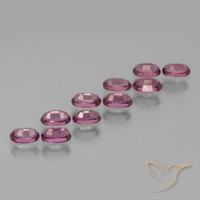 3.60 ct natürliche tieflila Rhodolith-Granat-Edelsteine, Oval, VS