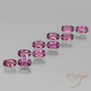 3.52 ct natürliche tieflila Rhodolith-Granat-Edelsteine, Oval, VS