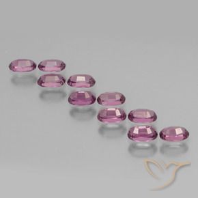 3.52 ct natürliche tieflila Rhodolith-Granat-Edelsteine, Oval, VS