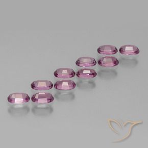 3.39 ct natürliche Mittelviolett Rhodolith-Granat-Edelsteine, Oval, VS