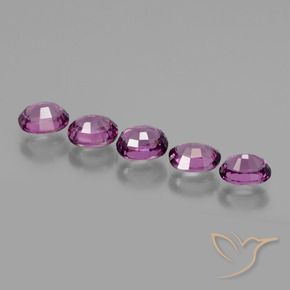 2.41 ct natürliche tieflila Rhodolith-Granat-Edelsteine, Oval, VS