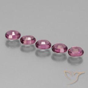 2.45 ct natürliche Tiefes Magenta-Pink Rhodolith-Granat-Edelsteine, Oval, VS