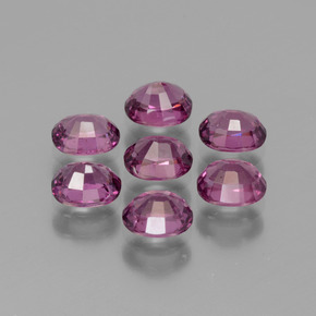 3,56 ct natürliche purpurfarbener Rhodolith-Edelsteine, Oval Schliff, VS