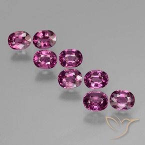 4.13 ct natürliche Mittelviolett Rhodolith-Granat-Edelsteine, Oval, VS