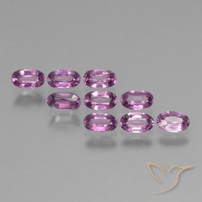 2.95 ct natürliche Helle Sangria Lila Rhodolith-Granat-Edelsteine, Oval, VS