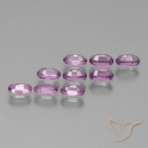 2.95 ct natürliche Helle Sangria Lila Rhodolith-Granat-Edelsteine, Oval, VS