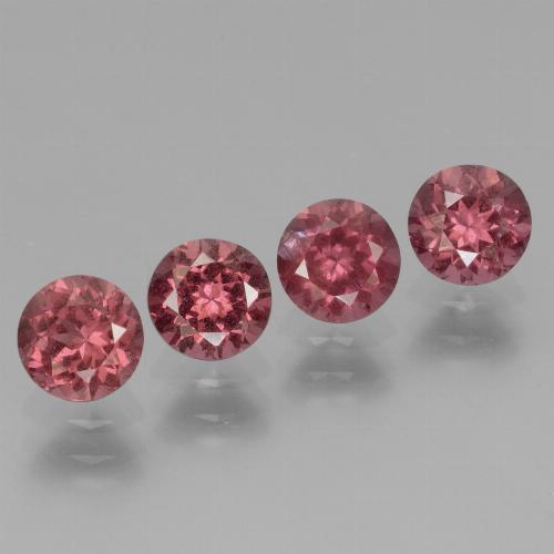 2.65 ct natürliche Tiefes heißes Pink Rhodolith-Granat-Edelsteine, Rund Schliff, VS