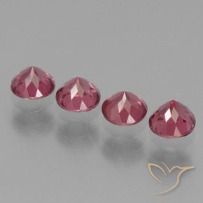 2.22 ct natürliche rötlich-lila Rhodolith-Granat-Edelsteine, Runden, VS