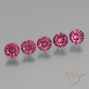 2.51 ct natürliche Mittelviolett Rhodolith-Granat-Edelsteine, Runden, VS