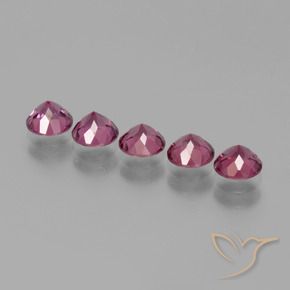 2.51 ct natürliche Mittelviolett Rhodolith-Granat-Edelsteine, Runden, VS