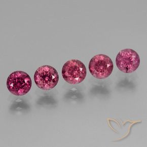 2.74 ct natürliche Mittelrot Rhodolith-Granat-Edelsteine, Runden, VS