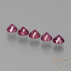 2.74 ct natürliche Mittelrot Rhodolith-Granat-Edelsteine, Runden, VS