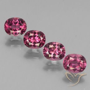 2.64 ct natürliche Intensives Lila Rhodolith-Granat-Edelsteine, Oval, VS