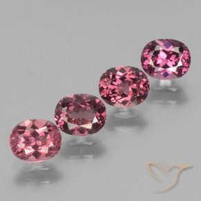 2.65 ct natürliche Beeren Lila Rhodolith-Granat-Edelsteine, Oval, VS