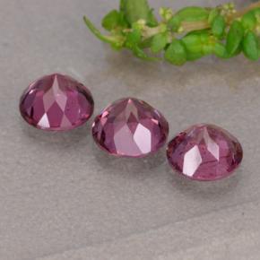 1,90 ct natürliche purpurfarbener Rhodolith-Edelsteine, Rundschliff, VS
