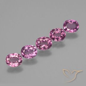 2.93 ct natürliche rötlich-lila Rhodolith-Granat-Edelsteine, Oval, VS