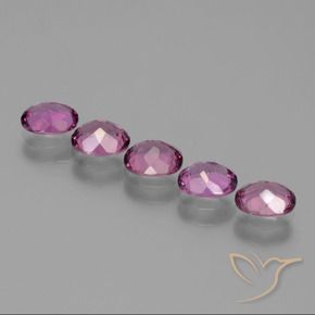2.93 ct natürliche rötlich-lila Rhodolith-Granat-Edelsteine, Oval, VS