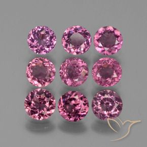 2.85 ct natürliche Traube Rhodolith-Granat-Edelsteine, Runden, VS